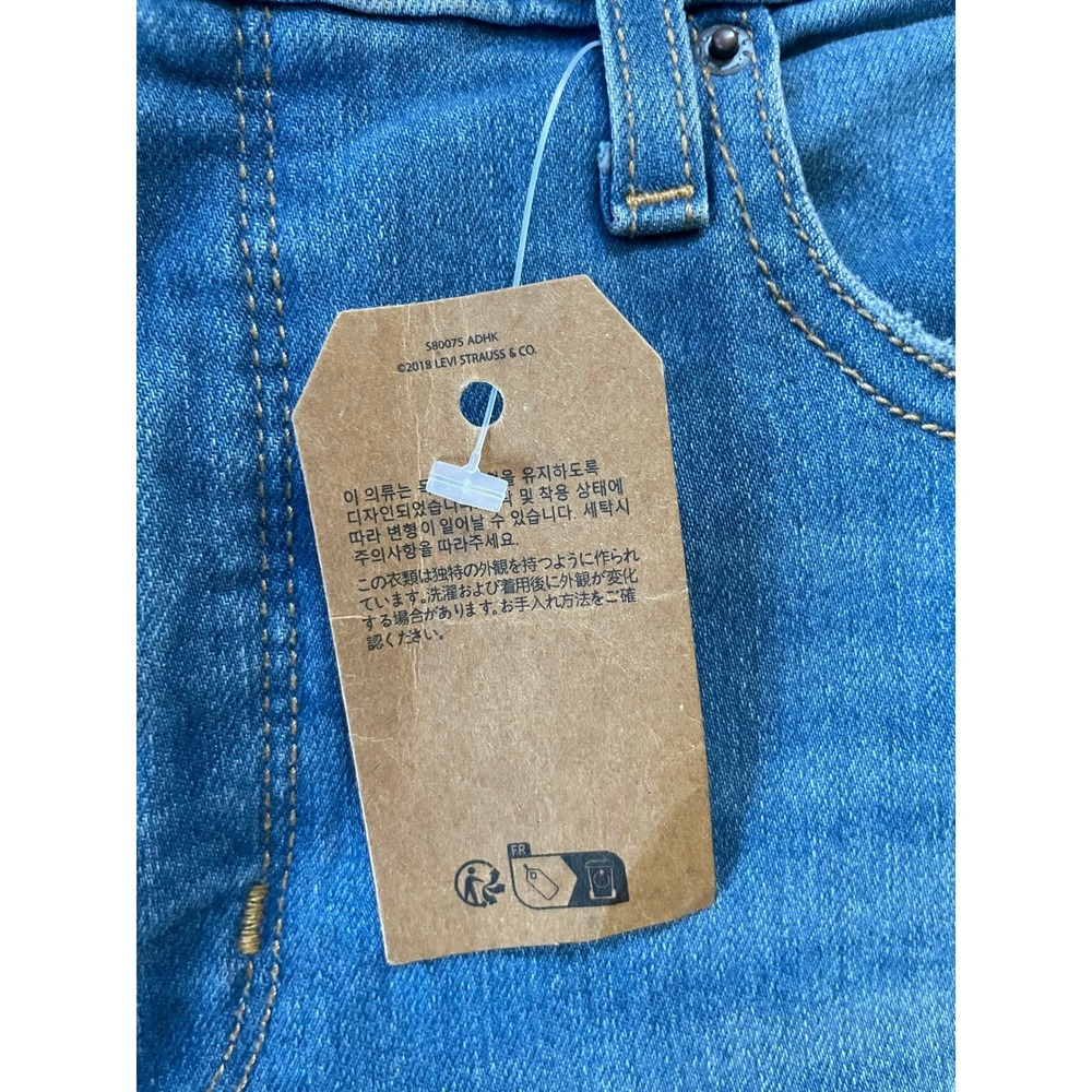Levi Women 33 314 Shaping Straight Jeans Blue Stellar Stretch Mid Rise - Picture 7 of 16